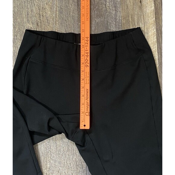 J Jill Ponte Pants Black Pull On Stretch Knit Petite MP LP Fit Cropped Trousers - Picture 7 of 8